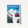 Wallity Póster Chamonix France - 1993 A4 21 x 29.7 cm Acabado Satín Mate Sin Marco